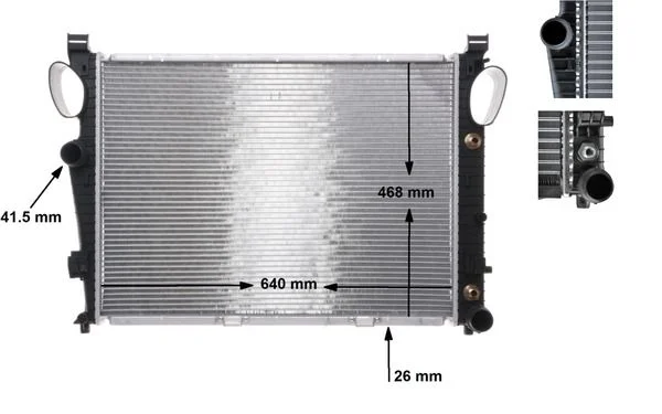 Radiatorius, variklio aušinimas MAHLE CR 304 000S
