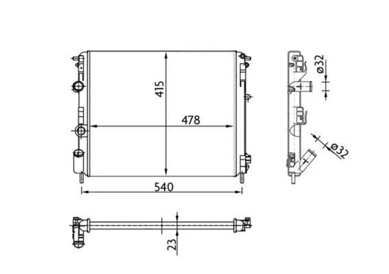 Chladič, chladenie motora MAHLE CR 36 000S