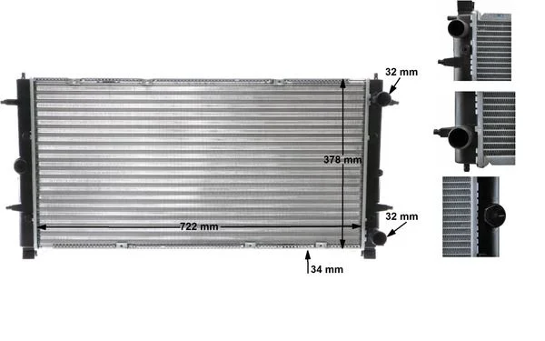 Chladič, chladenie motora MAHLE CR 398 000S