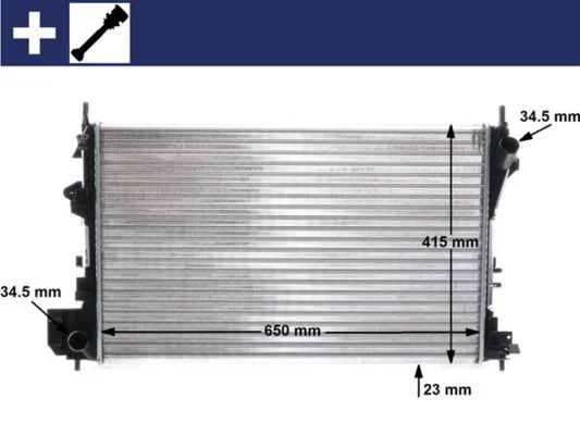 Radiator, engine cooling MAHLE CR 40 000S