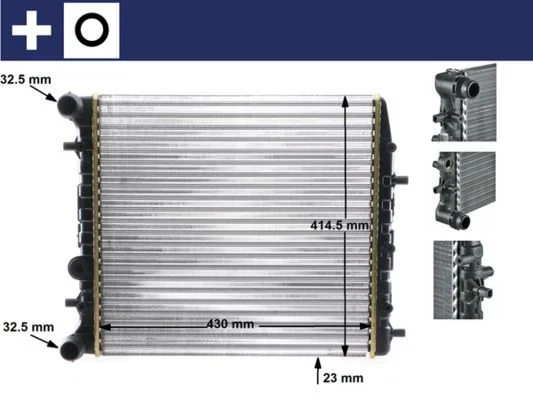 Radiator, engine cooling MAHLE CR 454 000S