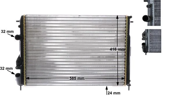 Chladič, chladenie motora MAHLE CR 493 000S