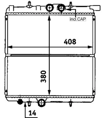 Chladič, chladenie motora MAHLE CR 527 000S