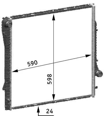 Radiatorius, variklio aušinimas MAHLE CR 566 000S