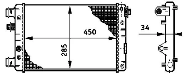 Chladič, chladenie motora MAHLE CR 632 000S