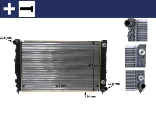Radiatorius, variklio aušinimas MAHLE CR648000S
