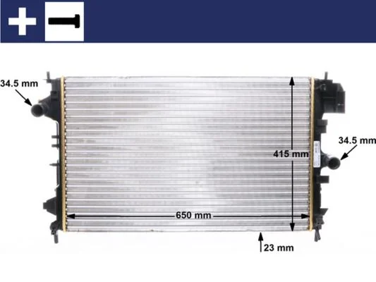 Radiatorius, variklio aušinimas MAHLE CR8000S