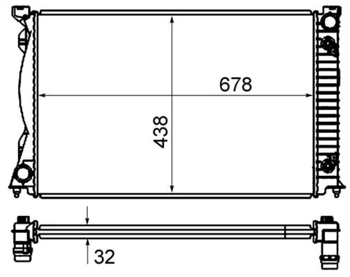 Radiatorius, variklio aušinimas MAHLE CR830000S