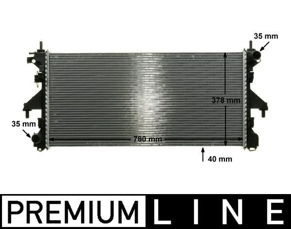 Radiatorius, variklio aušinimas MAHLE CR 887 000P