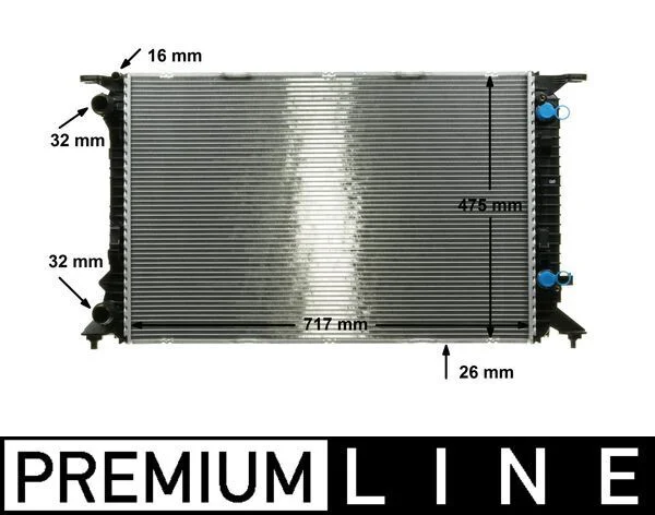 Radiatorius, variklio aušinimas MAHLE CR910000P