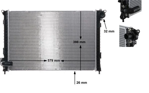 Radiatorius, variklio aušinimas MAHLE CR983000S