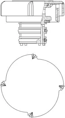 Cap, coolant tank MAHLE CRB21000P