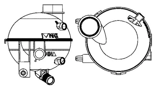 Expansion Tank, coolant MAHLE CRT 18 000S