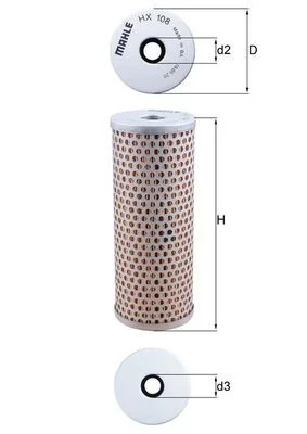 Hydraulický filter, riadenie MAHLE HX108
