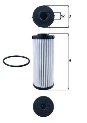 Hidraulinis filtras, automatinė transmisija MAHLE HX139D
