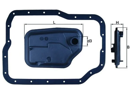 Hydraulický filter, automatická prevodovka MAHLE HX149D
