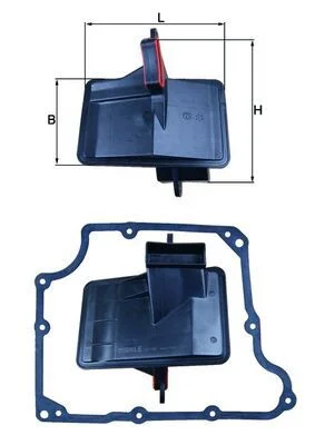Hidraulinis filtras, automatinė transmisija MAHLE HX 166D