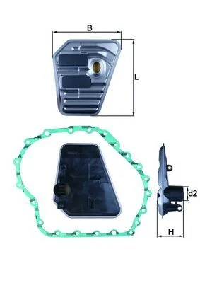 Hydraulický filter, automatická prevodovka MAHLE HX167D
