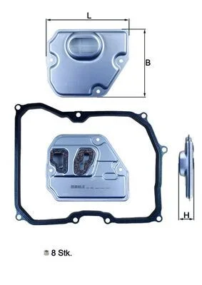 Hidraulinis filtras, automatinė transmisija MAHLE HX169KIT