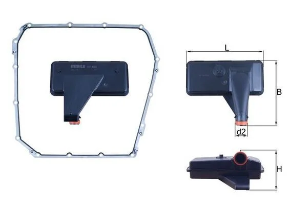 Hidraulinis filtras, automatinė transmisija MAHLE HX185D