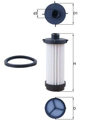 Hidraulinis filtras, automatinė transmisija MAHLE HX232D