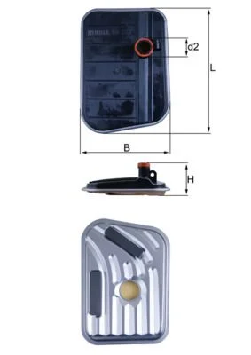 Hidraulinis filtras, automatinė transmisija MAHLE HX273