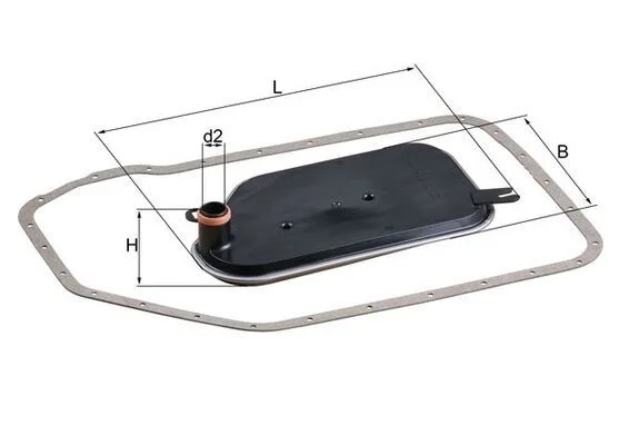 Hydraulický filter, automatická prevodovka MAHLE HX84D