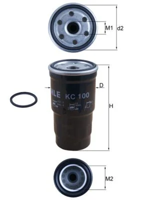 Kuro filtras MAHLE KC 100D