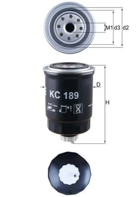 Kuro filtras MAHLE KC189