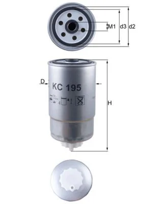 Kuro filtras MAHLE KC 195