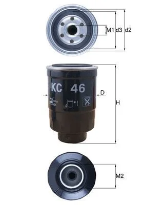 Kuro filtras mahle KC 46