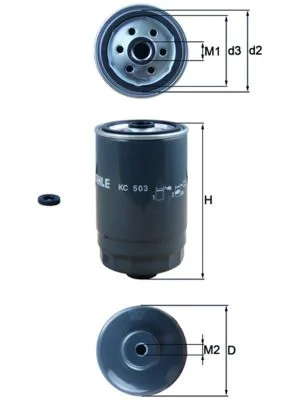 Kuro filtras MAHLE KC503D