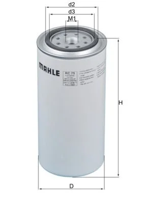 Kuro filtras MAHLE KC75