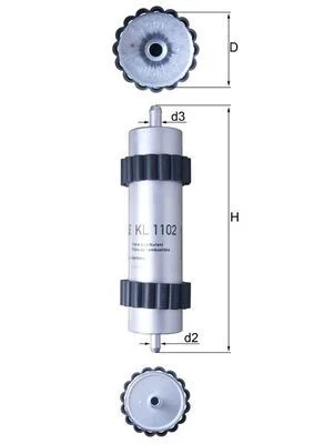 Kuro filtras MAHLE KL1102