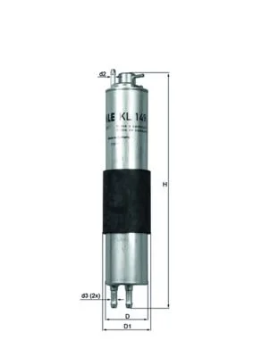 Kuro filtras MAHLE KL149