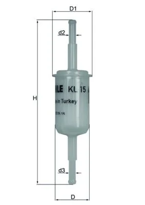 Fuel Filter MAHLE KL 15 OF