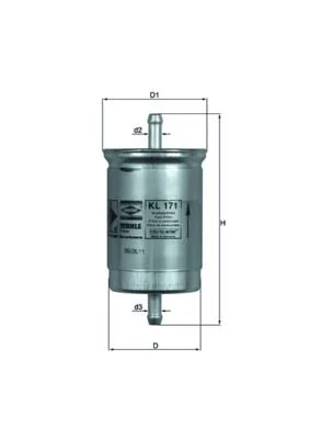 Kuro filtras MAHLE KL171