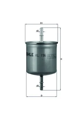 Kuro filtras MAHLE KL196