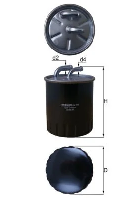 Kuro filtras MAHLE KL 313