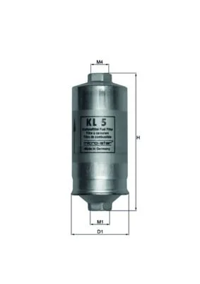 Kuro filtras MAHLE KL5