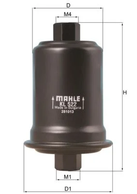 Kuro filtras MAHLE KL522