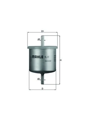 Kuro filtras MAHLE KL61
