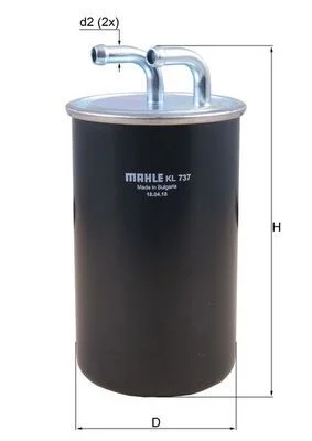 Kuro filtras MAHLE KL737