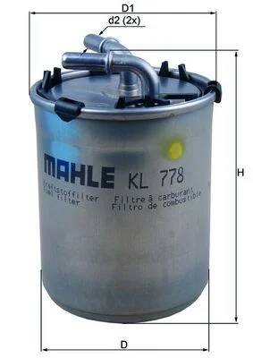 Kuro filtras MAHLE KL778