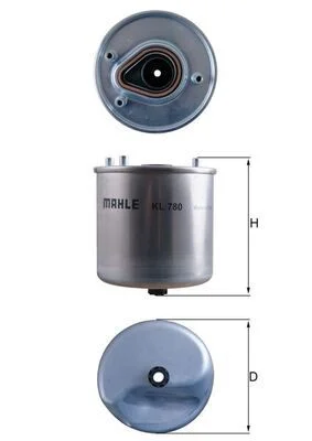 Kuro filtras MAHLE KL 780