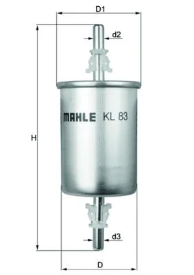 Kuro filtras MAHLE KL 83