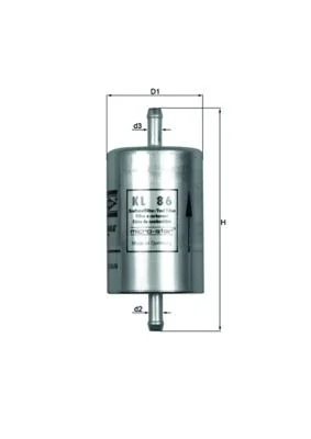 Kuro filtras MAHLE KL86