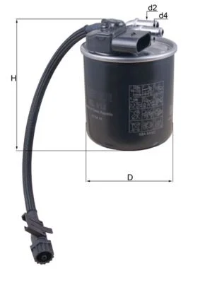 Kuro filtras MAHLE KL 912