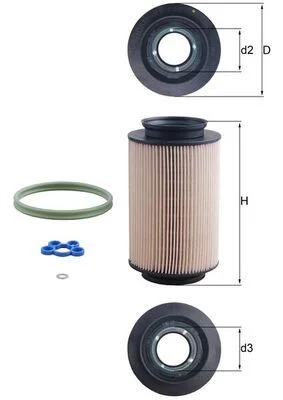 Kuro filtras MAHLE KX178D
