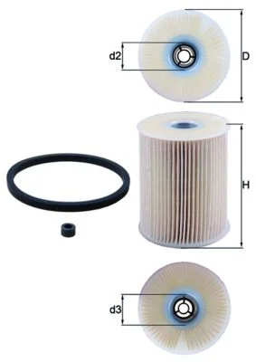 Kuro filtras MAHLE KX 231D